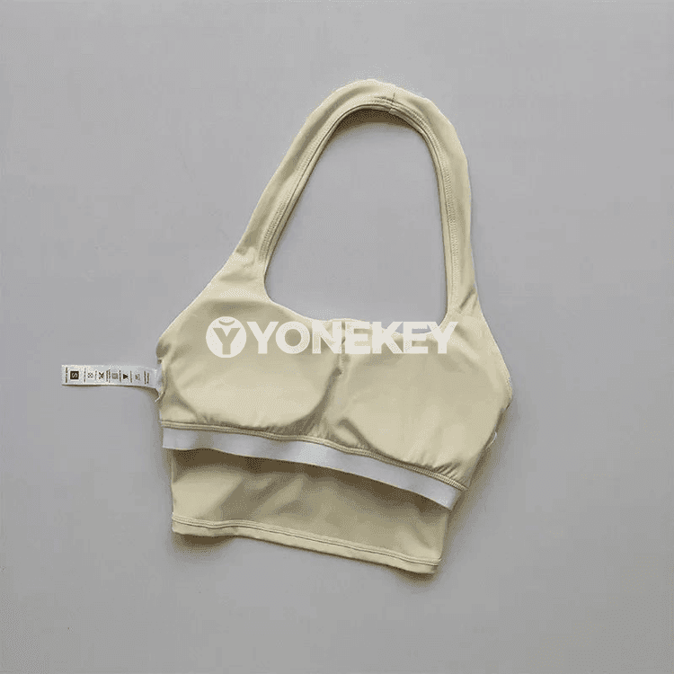 Aýal-gyzlar üçin halter görnüşli yoga top, arka açyk sport bras