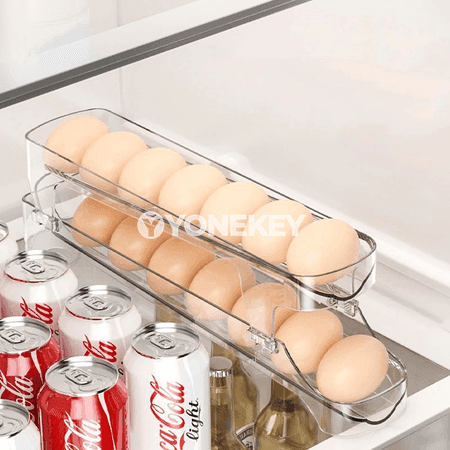 Düwürtik ýumurtga saklaýjy guty, iki gatly aýlawly dispenser