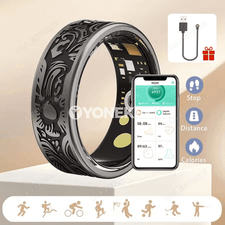 Akylly halka sagat, ýürek urşy, gan kislorody, IP68, Android/iOS