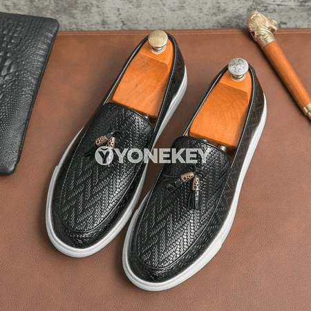 Erkekler üçin klassik loafers köwüşler, gündelik we ofis üçin