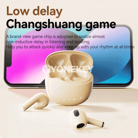 HIFI Bluetooth TWS simsiz sport nauşnigi, mikrofonly