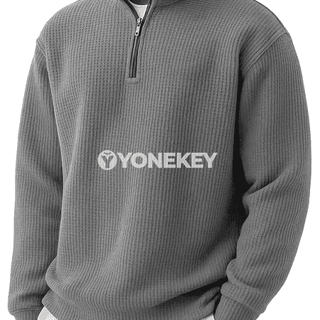 Erkekler üçin half zip hoodi — güýz ýaz sport ýyly sweatshirt