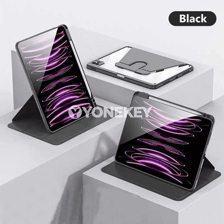 iPad Mini 6/7 üçin aýlanýan gorag gaby, ruçka ýeri bilen