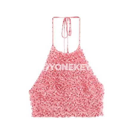 Aýallar üçin bezegli halter boýunly ýeňsiz top