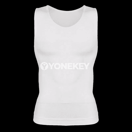 Erkekler üçin inçe görkeziji kompressiýa maýka, ýeňsiz shapewear
