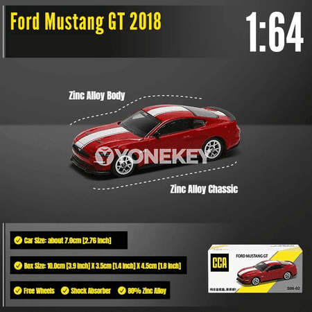 Ford Mustang GT 1:64 metal model awtoulag, sowgat we kolleksiýa üçin