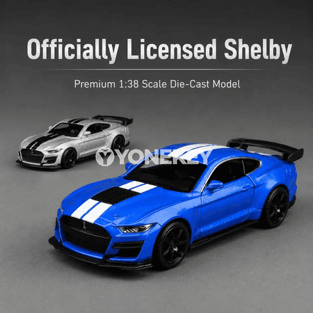 1:38 Ford Mustang Shelby GT500 model maşyny, kolleksiýa üçin