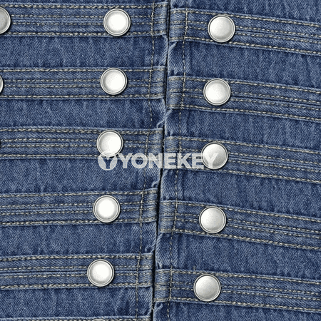 Zenanlar üçin gysga denim penjek, vintage stil