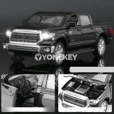 1:32 Toyota Tundra metal model awtoulagy, açylýan gapy, ses we ýagtylyk