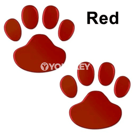 Awto üçin 3D haýwan penjeleri şekilli stiker toplumy, 2 sany