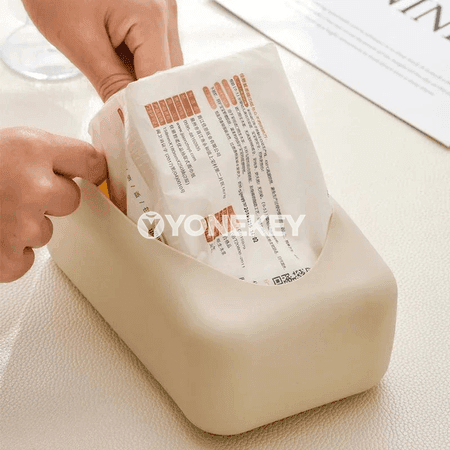 Suw geçirmeýän mata guty örtügi, tissue saklaýjy