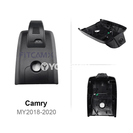 Toyota Camry üçin Fitcamx 4K gizlin awto registrator, Wi-Fi, gijeki rejes