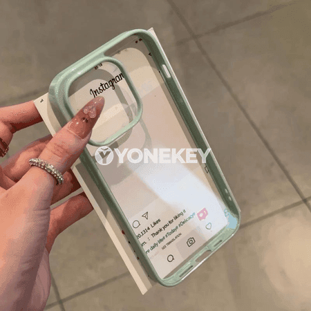 iPhone 11–16 üçin açyk akril gorag koveri