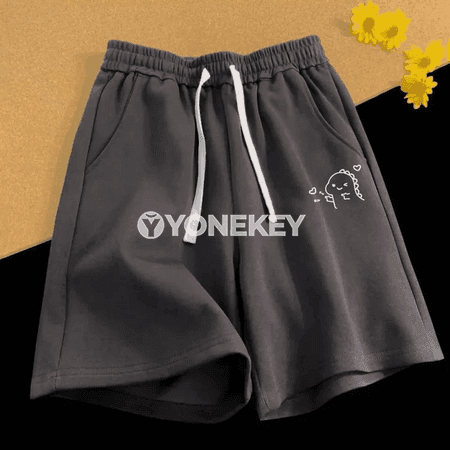 Erkekler üçin giň sport şortikleri, çaply, M-8XL