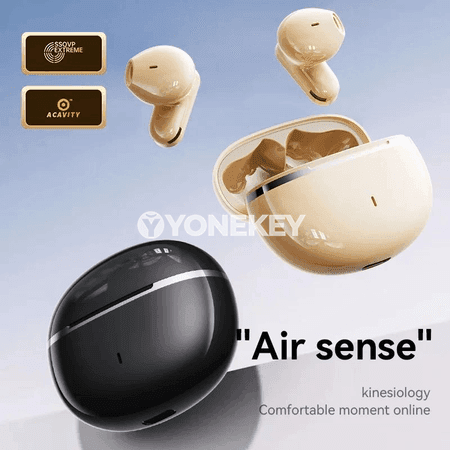 Simsiz Bluetooth nauşnikler, ses azaltma, mikrofonly, sport üçin
