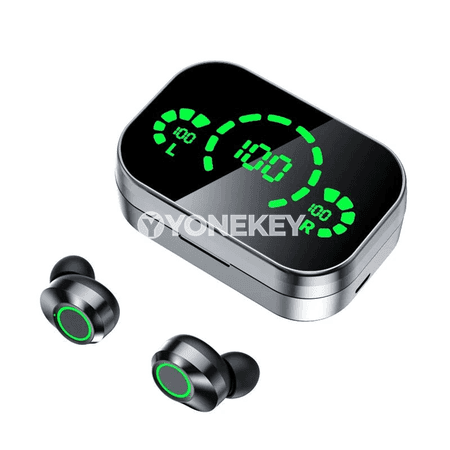 CHUBAN TWS simsiz Bluetooth nauşnikler, mikrofonly zarýad gutyly