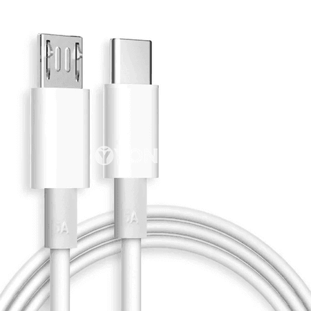 USB-C to Micro USB çalt zarýad kabeli, 2.4A OTG