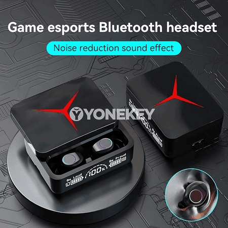 Simsiz Bluetooth sport nauşnigi, sensor dolandyryşly, LED ekranly
