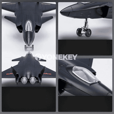 Harby uçar modeli, sesli we ýagtylykly metal kolleksiýa oýnawaç