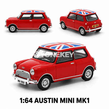 Austin MINI Cooper MK1 1:64 klassyk metal model awtoulag