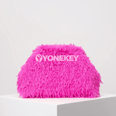 Aýal-gyzlar üçin dopamin stilli klips sumka, uly göwrümli elegant clutch