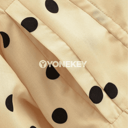 Zenanlar üçin ýeňil nokatly gysga jaket, ýaz güýz stili