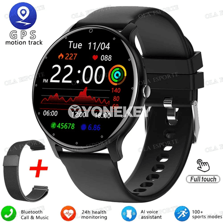 Erkekler we zenanlar üçin Bluetooth jaňly akylly sagat, sport görnüşli