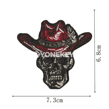 9 sany western keşdep patchy, penjek we sumka üçin bezeg