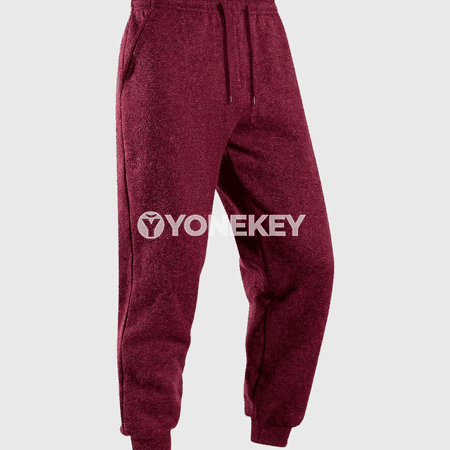 Erkekler üçin ýyly fleece sport balaklary, güýz-gyş jogger