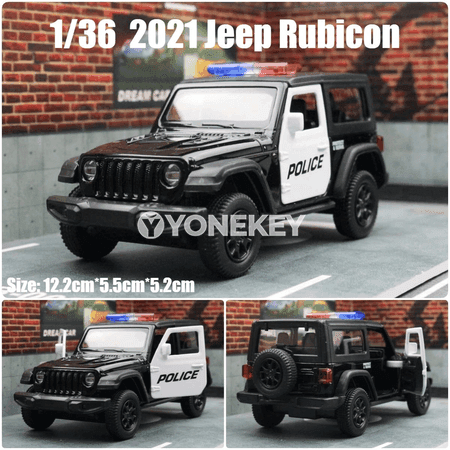 Jeep Wrangler Rubicon 1:36 metal model awtoulag, pull-back