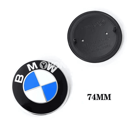 BMW ulagyon belgisi 74/82 mm – kapot we bagaj üçin emblem