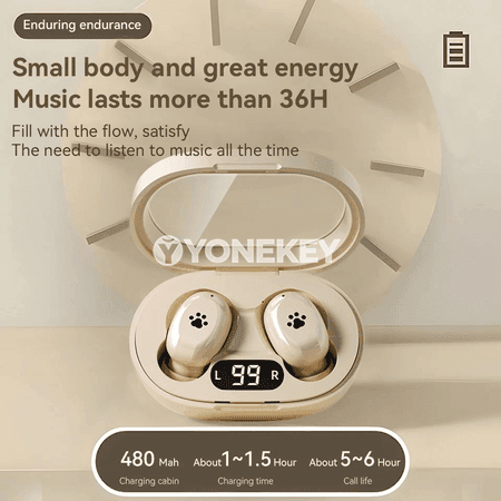 Mini simsiz Bluetooth 5.3 gulaklyk, sport we oýun üçin