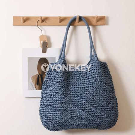 Zenanlar üçin dokalan tomusky uly göwrümli kenar sumkasy