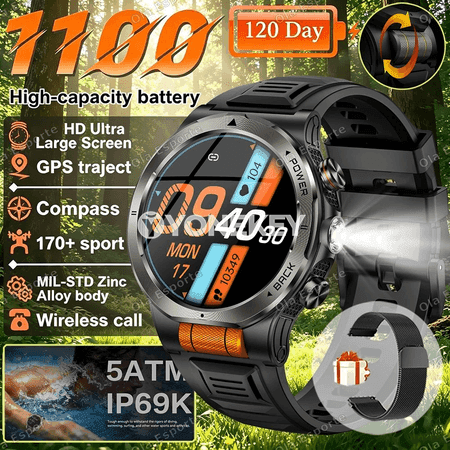 2026 AMOLED akylly sagat, ýürek urşy, GPS, Bluetooth jaňly