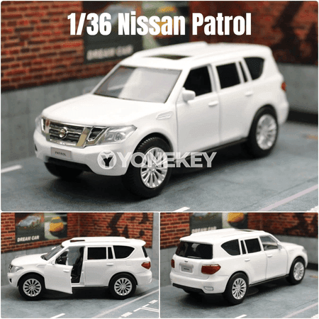 Nissan Patrol Y62 1:36 metal oýunjak awtoulag, iki reňkli