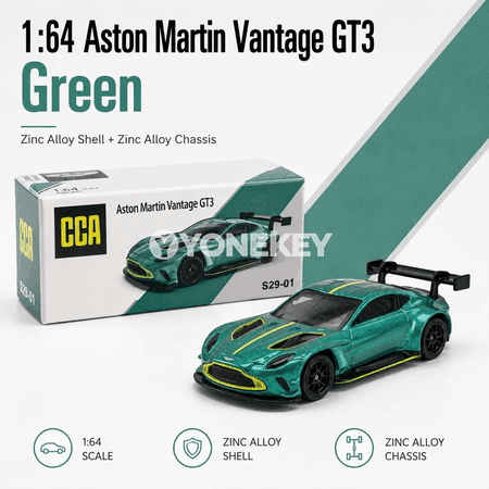 Aston Martin Vantage GT3 1:64 metal model awtoulag, sowgatlyk