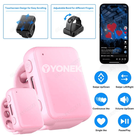 Telefony dolandyrýan akylly ýüzük: Bluetooth, surata we wideoga gözegçilik