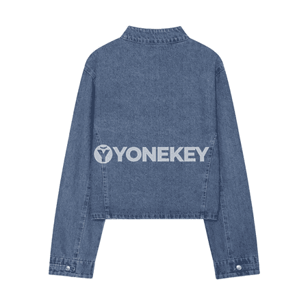 Zenanlar üçin gysga denim penjek, vintage stil