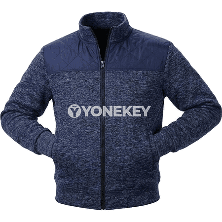 Erkekler üçin ýyly flees jaket, ýokary ýaka, fermuarly, jübüli