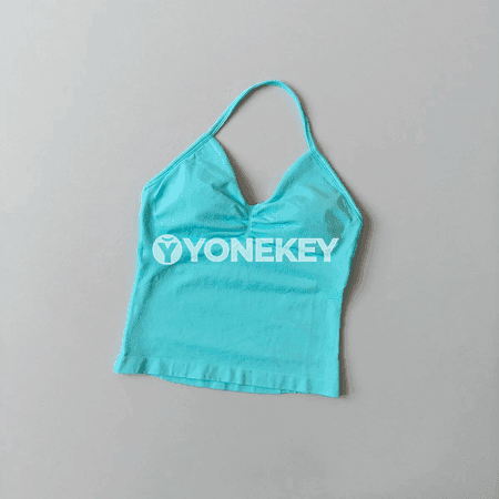 Aýallar üçin uzyn sport topy, içi bra, arka açyk, ýoga we fitnes üçin
