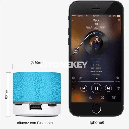 Bluetooth Mini ses çykaryjy, göçme simsiz kolonka