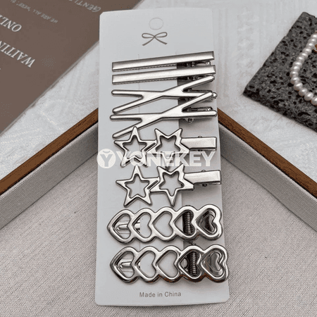 Zenanlar üçin metal saç gysgyçlary, 8 sany set