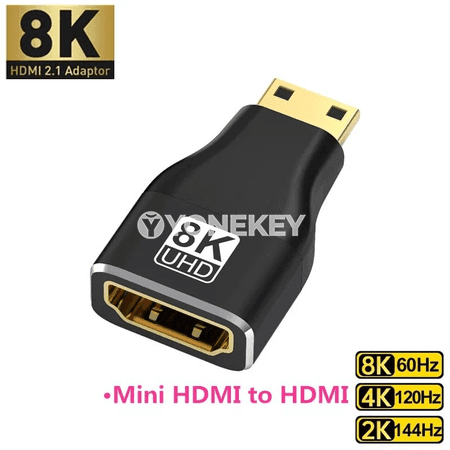 HDMI 2.1 90°/270° burçlaýyn adapter, 8K/60Hz, 4K/120Hz