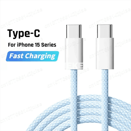 60W USB-C - USB-C çalt zarýad beriji kabel