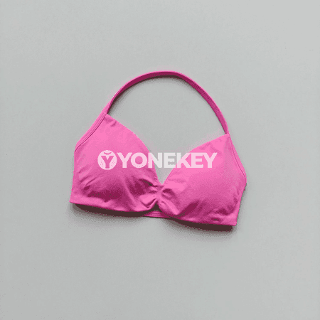 Aýal sporty bra: ýokary goldawly, inçe gaýyşly, ýoga üçin