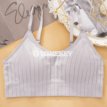 Zenanlar üçin tikinsiz sport bra, ýeňsiz kamisol görnüşi