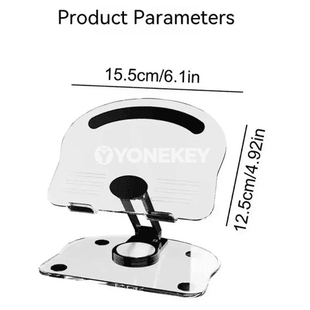 Universally bukulýan telefon saklaýjy, 360° aýlanýan, beýikligi sazlanýan