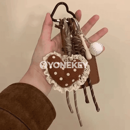 Aýal-gyzlar üçin ýüpli moda açar asgyjy, sumka bezegi