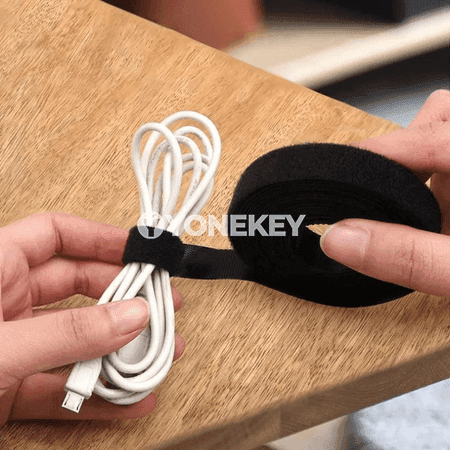 Nylon kabel daňyjy lenta, gaýtadan ulanylýan 1.5 m rulon