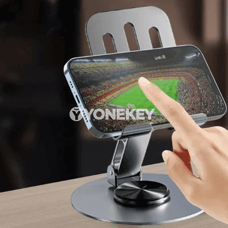 Metaldan 360° öwrülýän durnukly telefon stendi